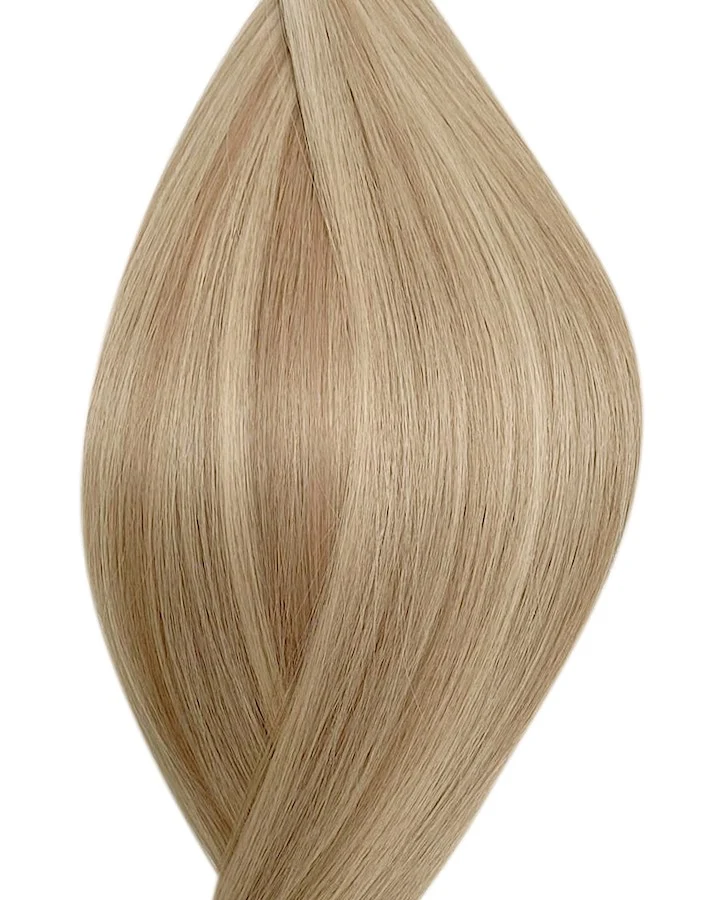 #P18/22 Balayage Dunkel Aschblond und Hell Aschblond Genius Weft Echthaar