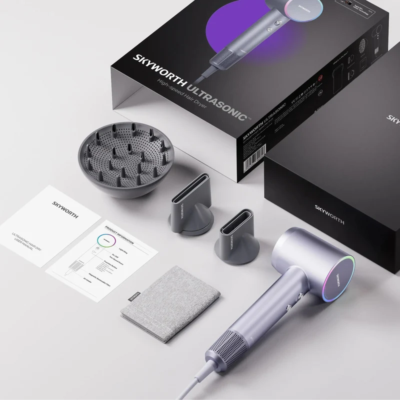 [Buy 1 Get 1 Free + Additional 5% OFF] Metz Sword & Skyworth Ultrasonic Hair Dryer (Free Gift: Oclean Brush Head Refills 6PK)