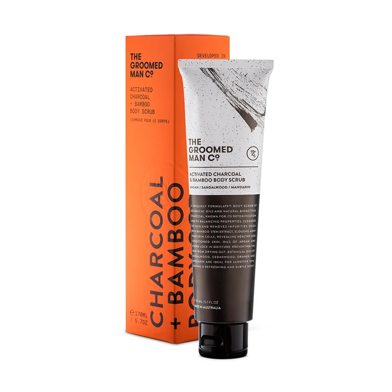 The Groomed Man Co. Activated Charcoal Body Scrub 170ml