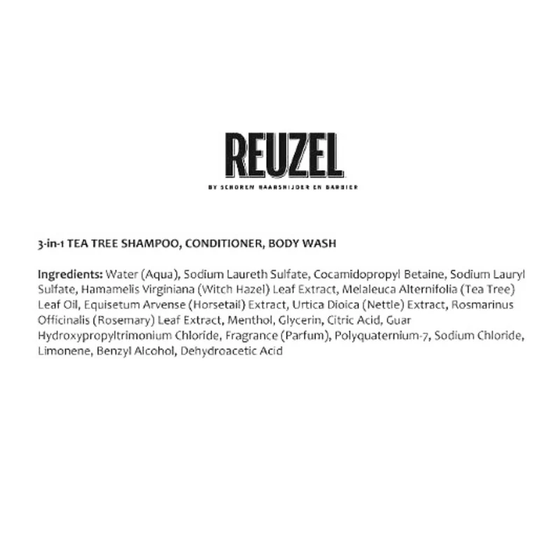 Reuzel 3-1 Tea Tree Shampoo 100ml