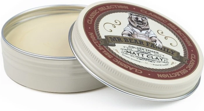 Mr. Bear Family Golden Ember Pomade Matt Clay 100g