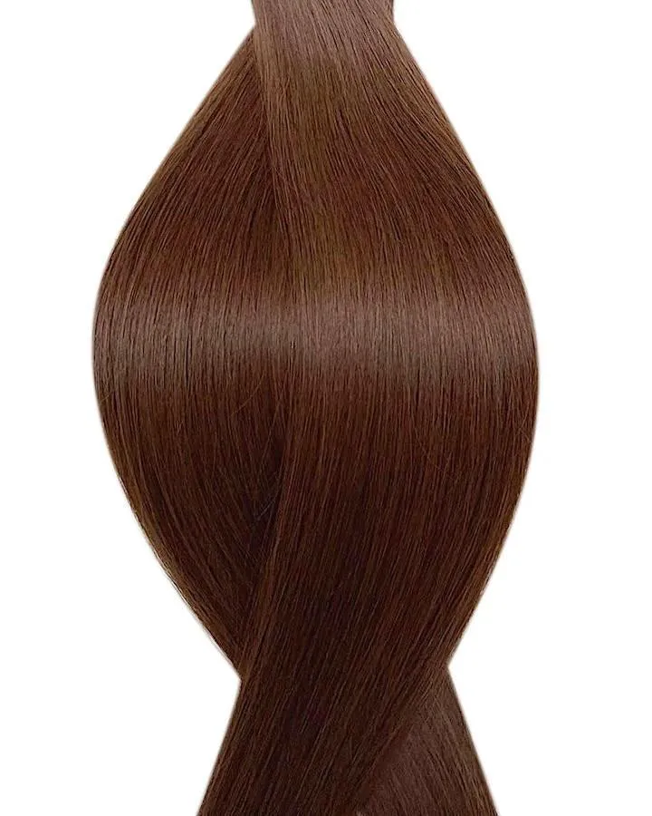 #4 Braun Seamless Clip in Extensions Echthaar