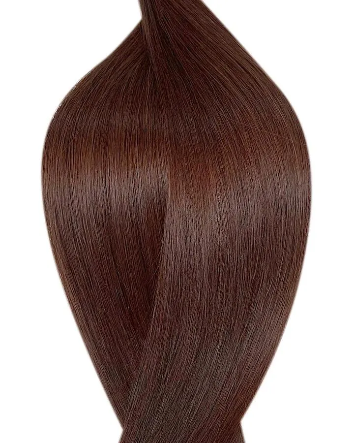 #3 Schokobraun Keratin Bonding Extensions Echthaar