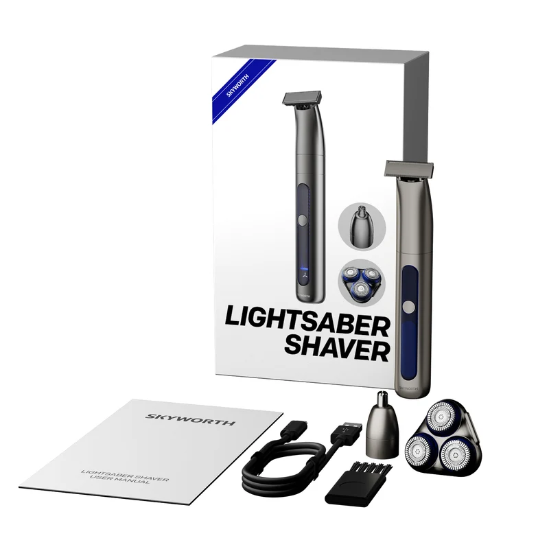 Skyworth Lightsaber 3-in-1 Men's Electric Shaver & Grooming Kit