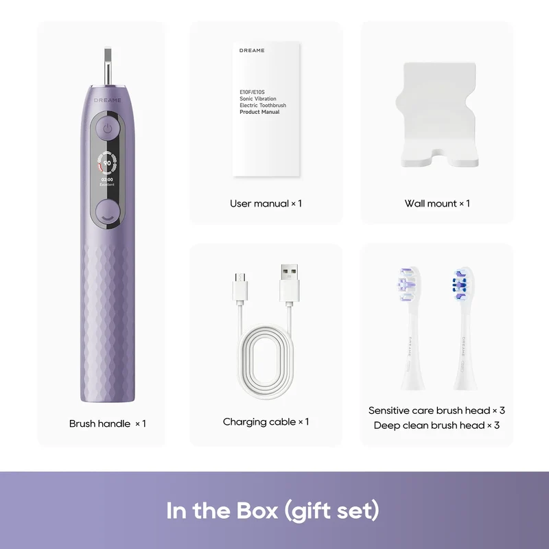 [Gift Set] Dreame E10F Smart Sonic Vibration Electric Toothbrush