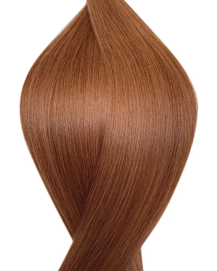 #30 Rostbraun Tape in Echthaar Extensions