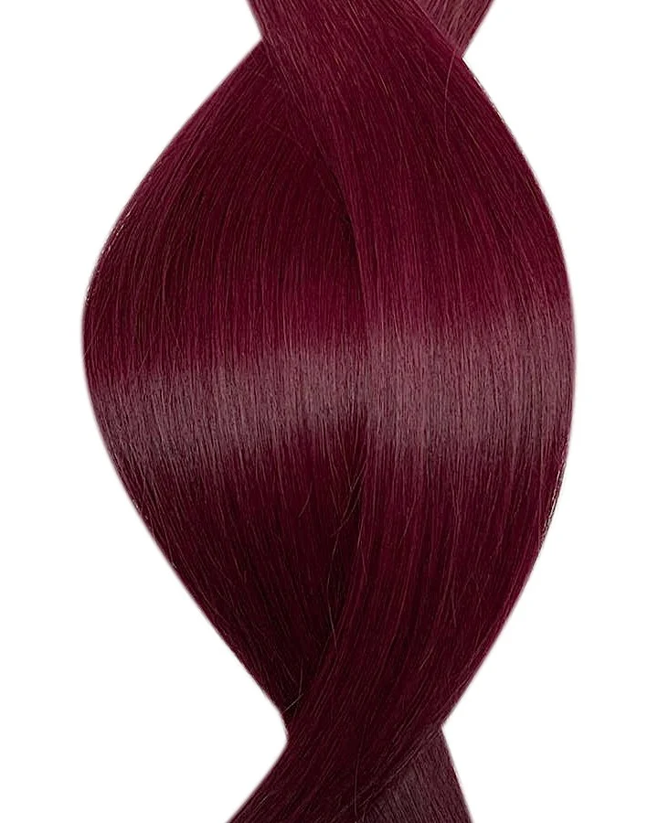#99J Dunkle Pflaume Nanoring Echthaar Extensions
