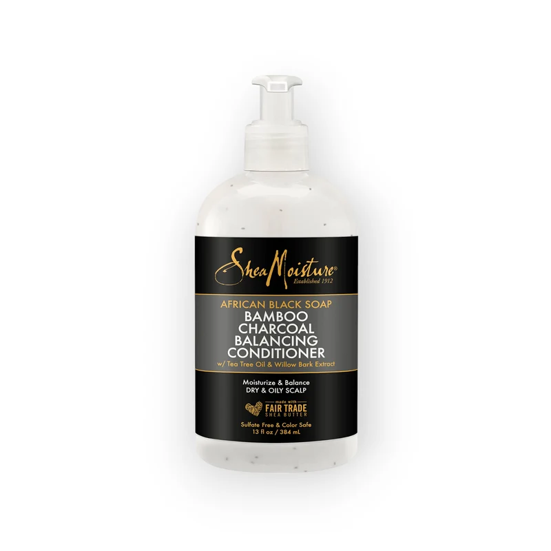 Shea moisture african black soap bamboo charcoal deep balancing conditioner 384ml