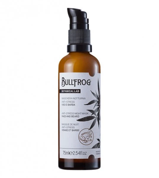 BULLFROG Botanical Lab Anti-stress night mask face+beard 75ml