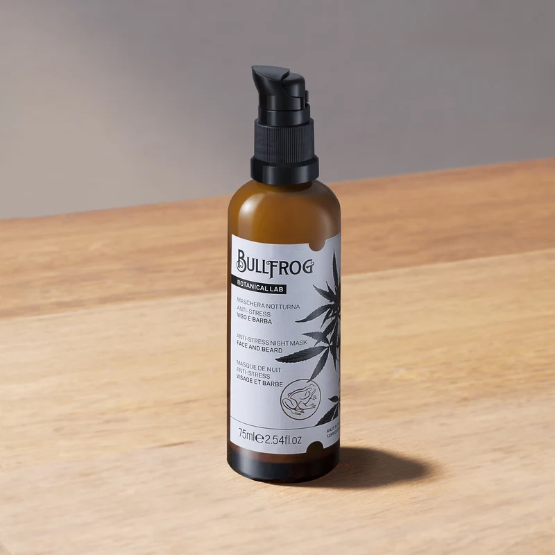BULLFROG Botanical Lab Anti-stress night mask face+beard 75ml