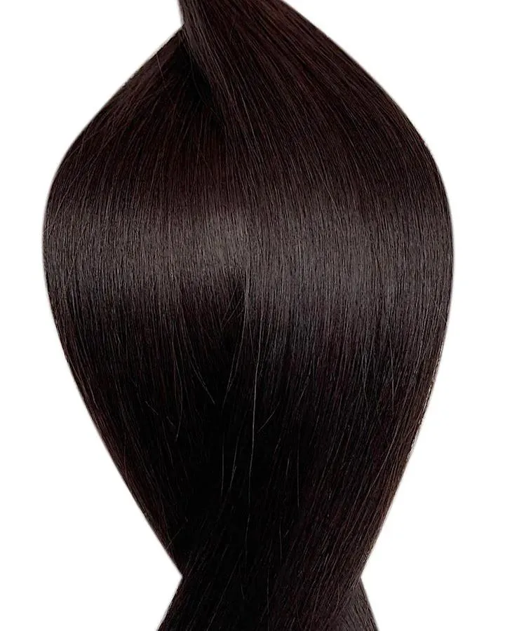 #1B Natürliches Schwarz Tape in Echthaar Extensions