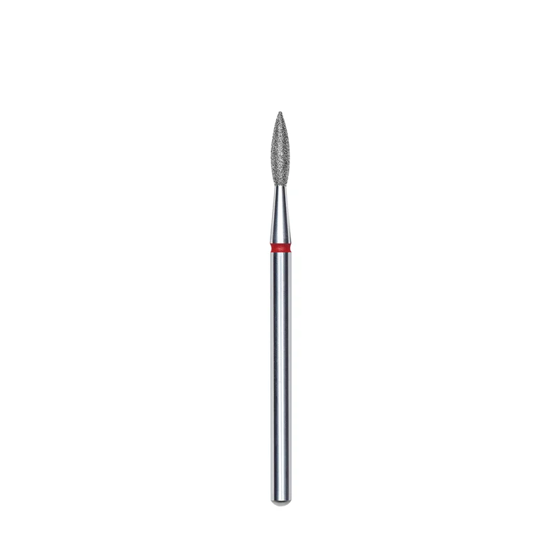 Embout Diamant Flamme Pointue Rouge Diamètre 2,1mm