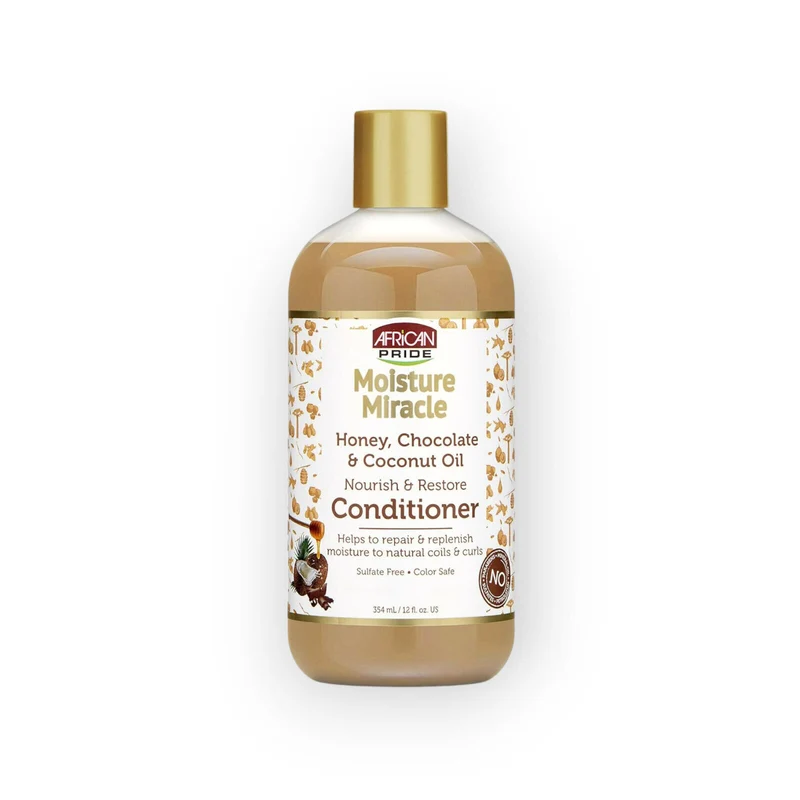 African Pride Moisture Miracle Honey, Chocolate & Coconut Oil Conditioner 354ml