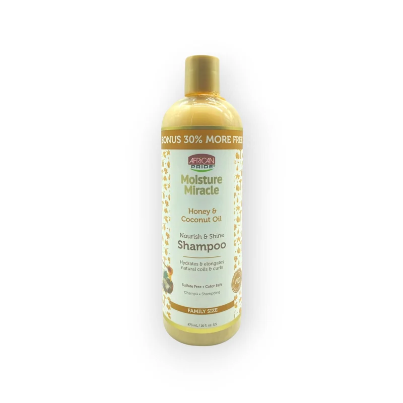 African Pride Moisture Miracle Honey & Coconut Oil Shampoo 473ml