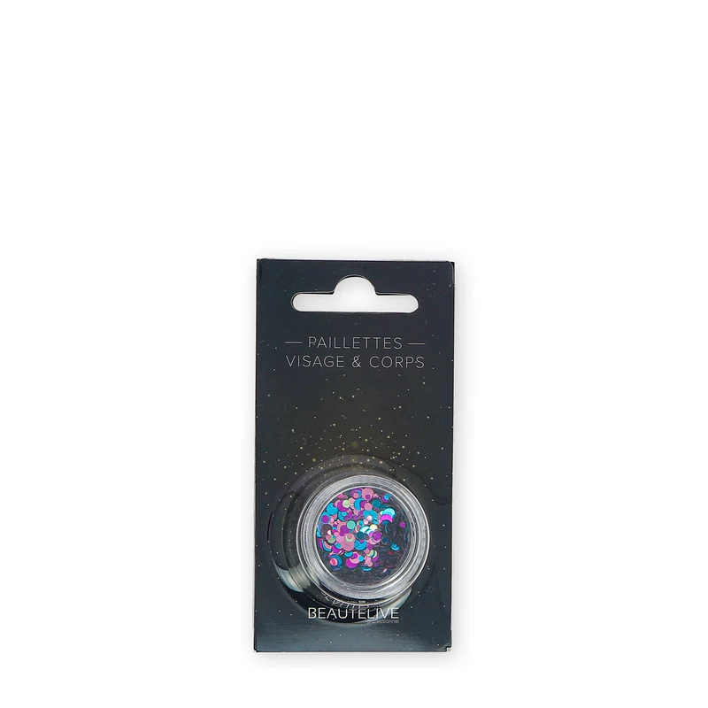 Paillettes Visage Multicolores