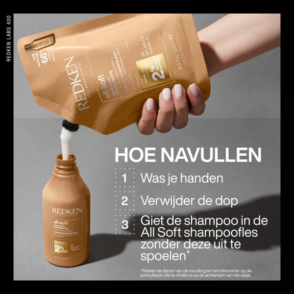 Redken All Soft Shampoo Nachfüllpackung 500ml