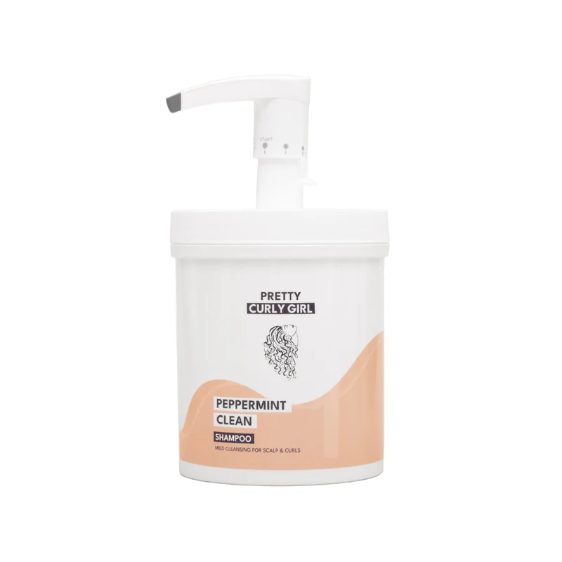 Pretty Curly Girl Pfefferminze Sauberes Shampoo 1000ml