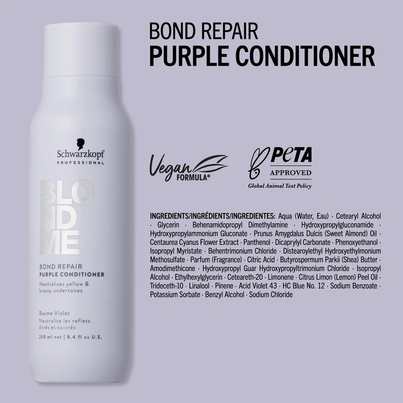 Schwarzkopf Professional BlondMe Bond Repair Lila Conditioner 250ml