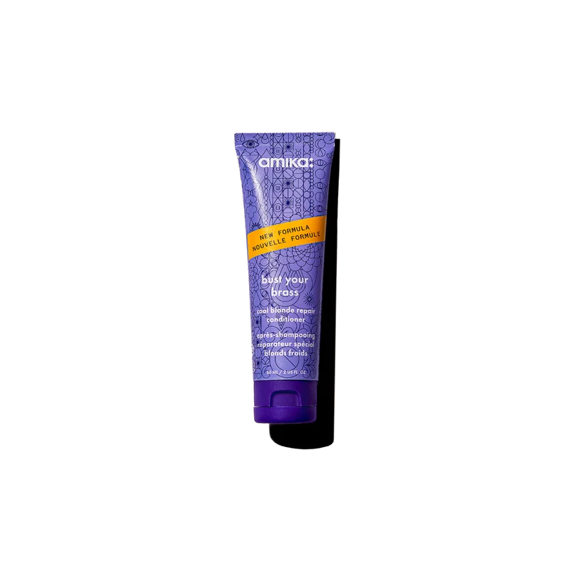 amika bust your brass cool blonde bond repair conditioner 60ml