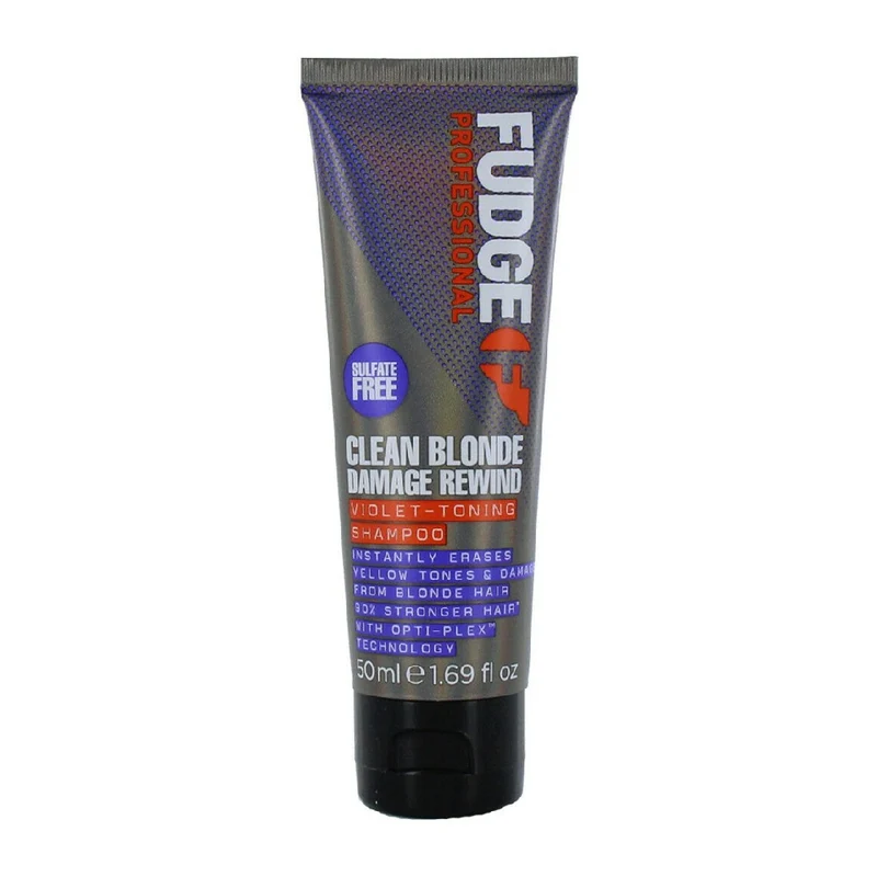 Fudge Clean Blonde Damage Rewind Violet Toning Silver Shampoo