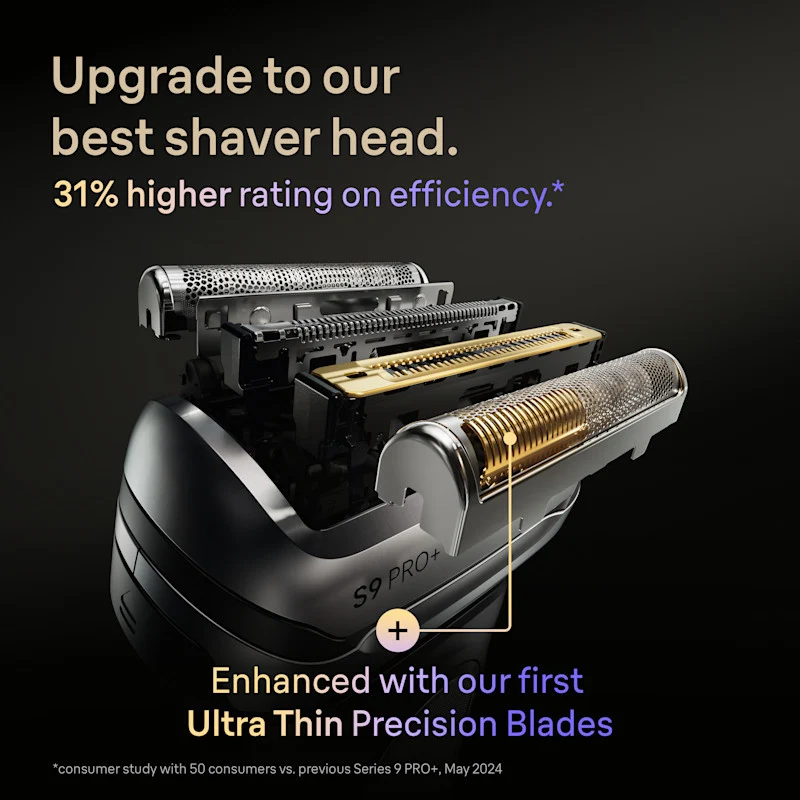 Braun Series 9 Shaver Replacement Head Part 94M Compatible with All Series 9 Electric Shavers
