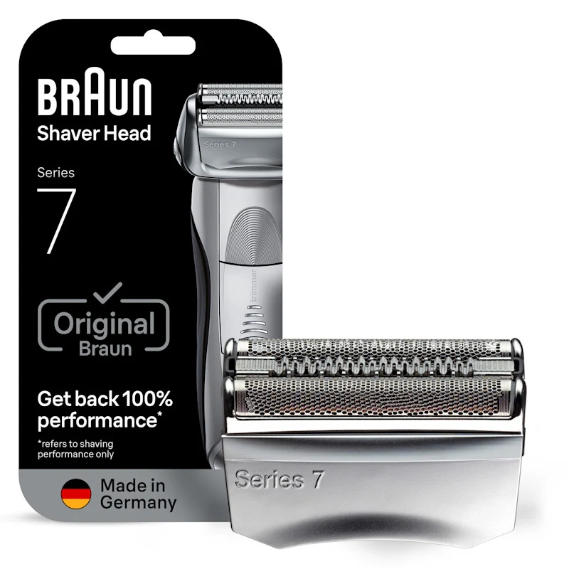 Braun Electric Shaver Head Replacement Part 70s Silver Compatible with Legacy Series 7 Electric Razors for Men