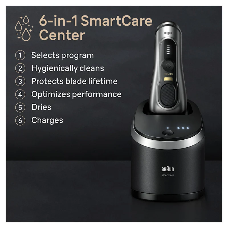 Series 9 PRO+ Electric Shaver with6-in-1 SmartCare Center ProComfort Head 9597cc
