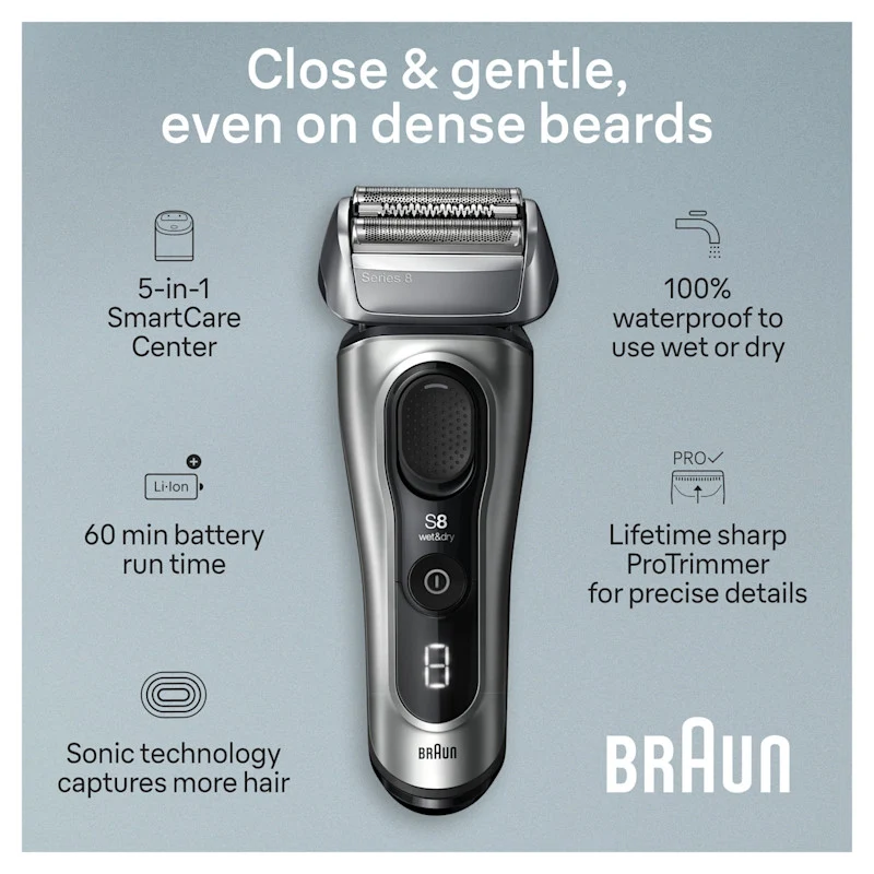 Series 8 Electric Shaver with 5-in-1 SmartCare Center 8567cc