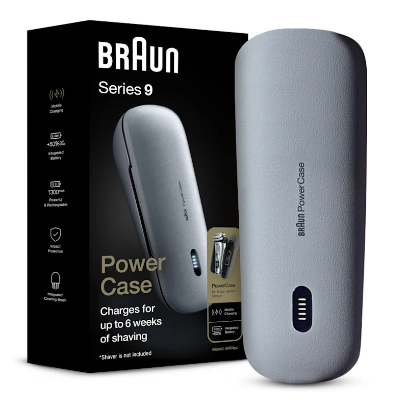 Braun Powercase Compatible with Braun Series 8 and 9 Electric Shavers 9484pc