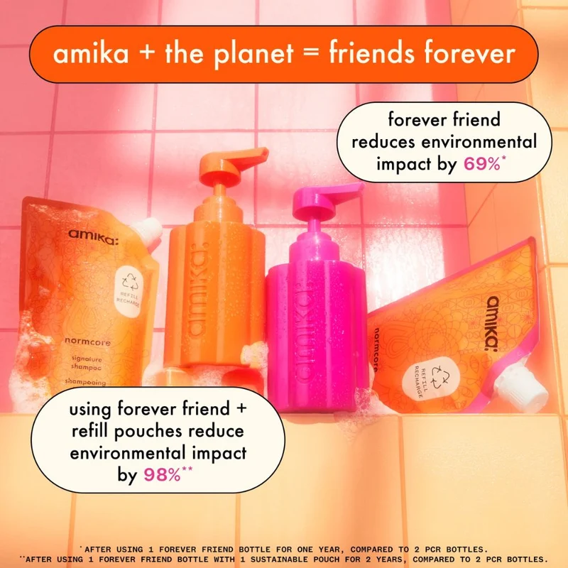 amika tritan nachfüllbare Shampooflasche 300ml