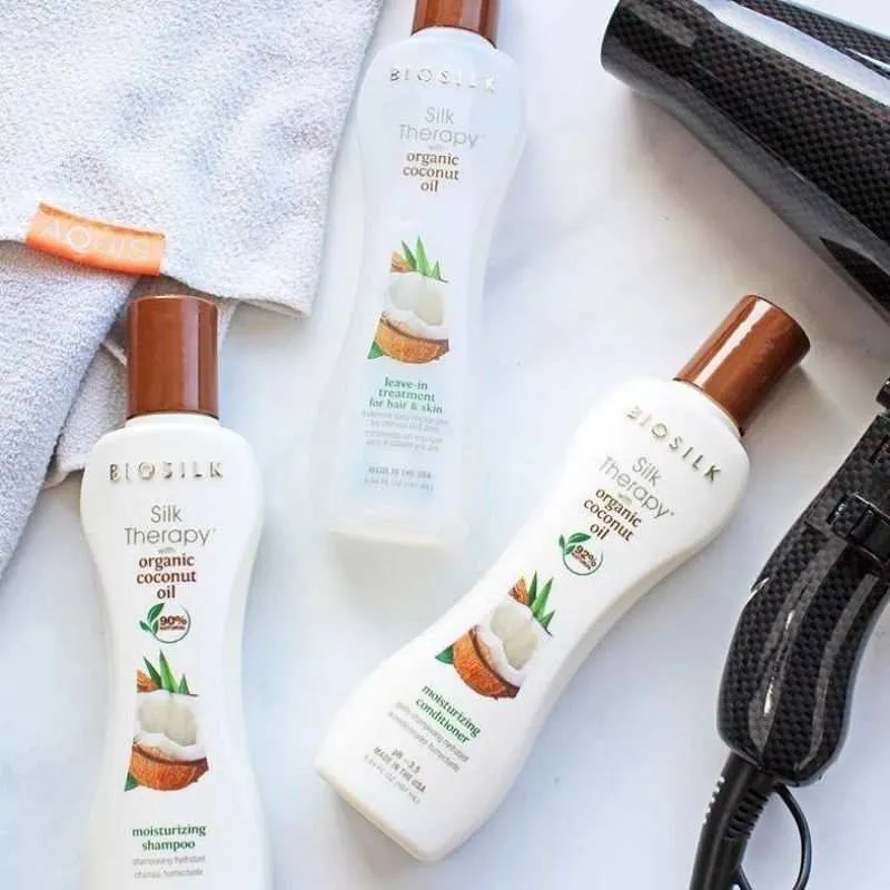 Biosilk Silk Therapy Kokosnussöl Feuchtigkeitsspendendes Shampoo 355ml