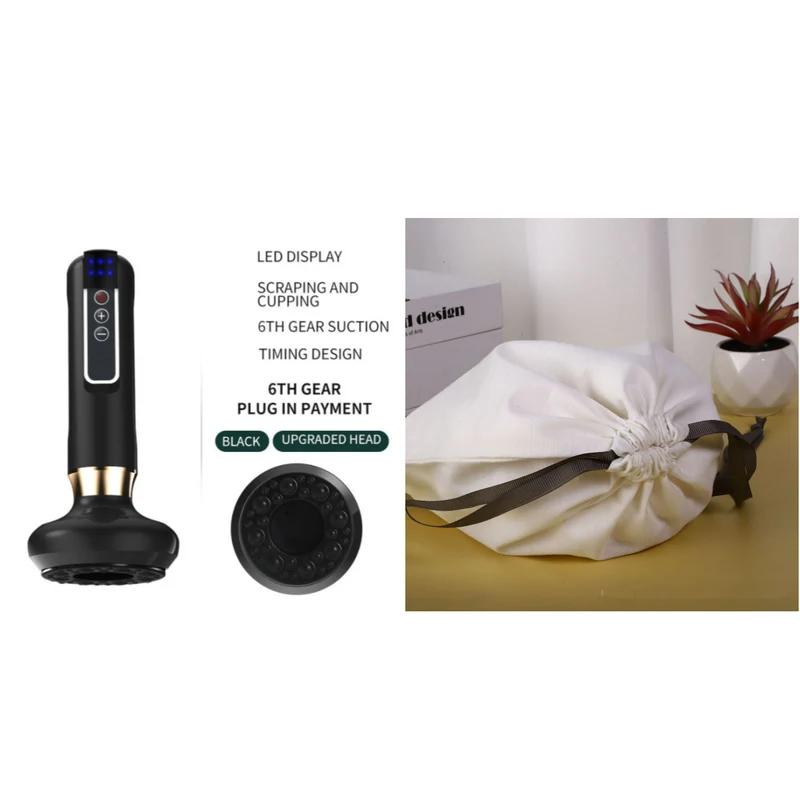 Electric Vacuum Cupping Massager For Body Anti-Cellulite Suction Cup Gua Sha Massage Body Cups Guasha Fat Burning Slimming Jars