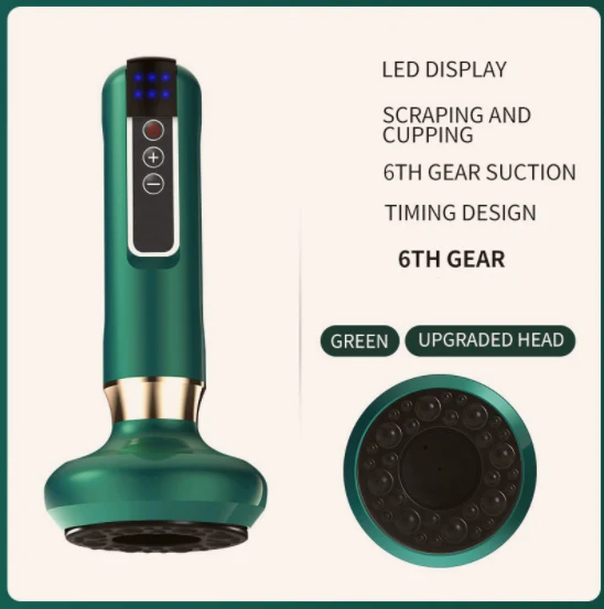 Electric Vacuum Cupping Massager For Body Anti-Cellulite Suction Cup Gua Sha Massage Body Cups Guasha Fat Burning Slimming Jars