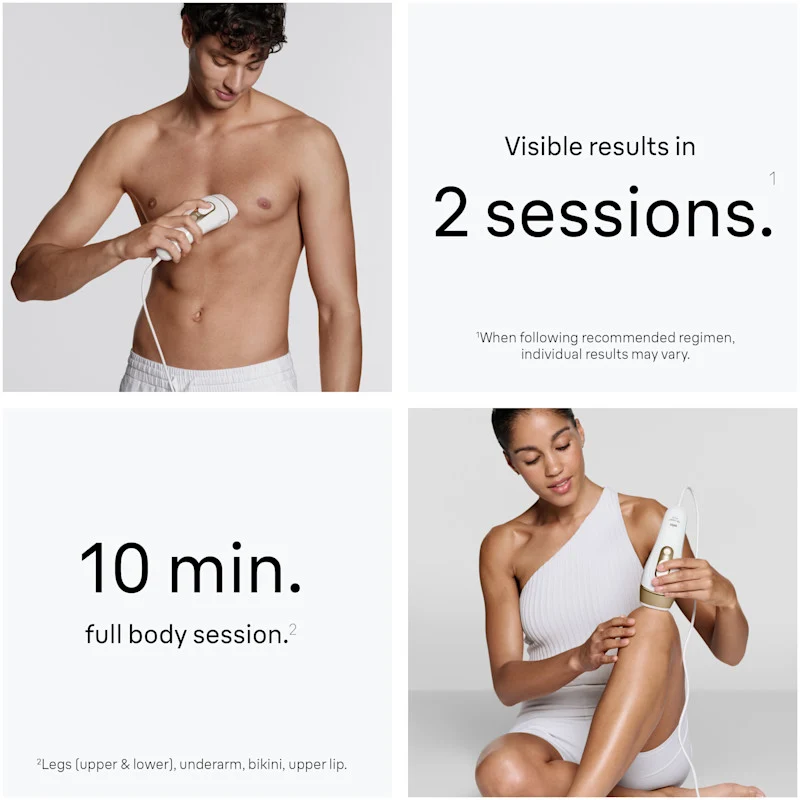 Braun Smart IPL Silk·Expert Pro 5: At Home Alternative to Laser Hair Removal with 2 Caps and Leather Pouch IPL5137