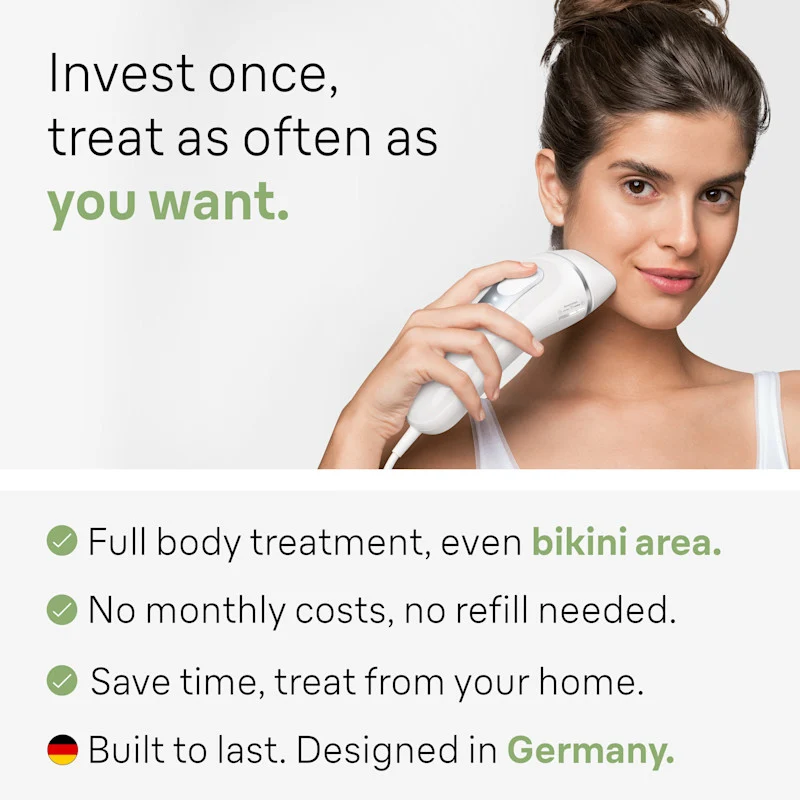 Braun Smart IPL Silk·expert Pro 3: At Home Alternative to Laser Hair Removal for Women and Men At-Home Hair Removal System IPL3020