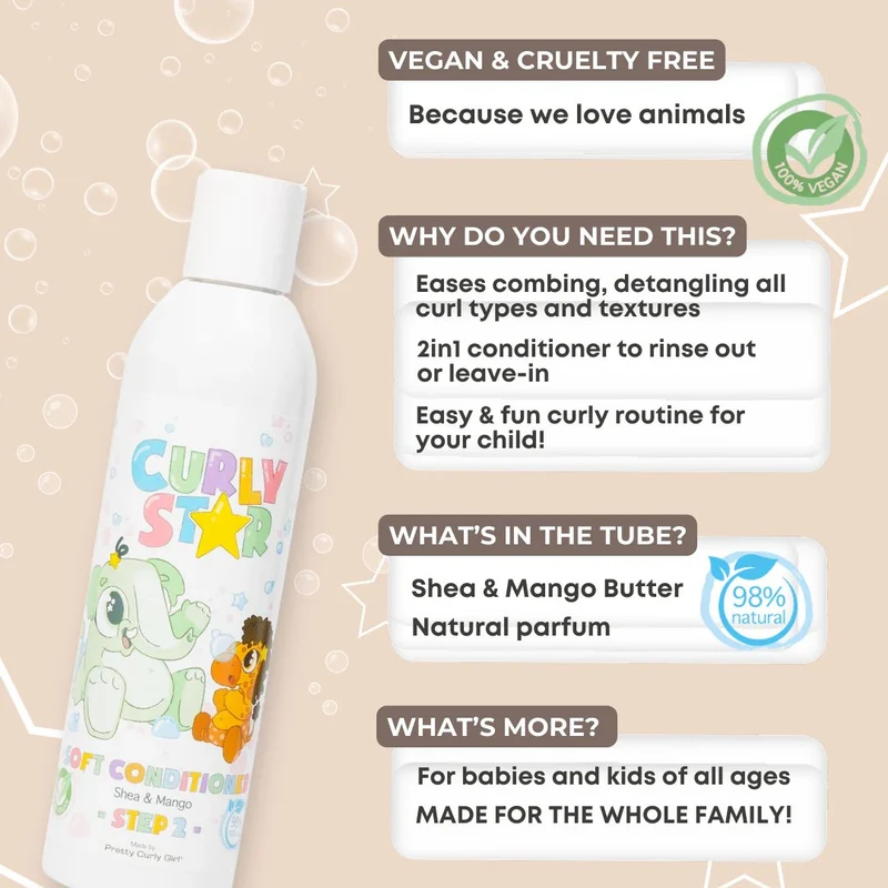 Pretty Curly Girl 2in1 Soft Conditioner 250ml Kinder