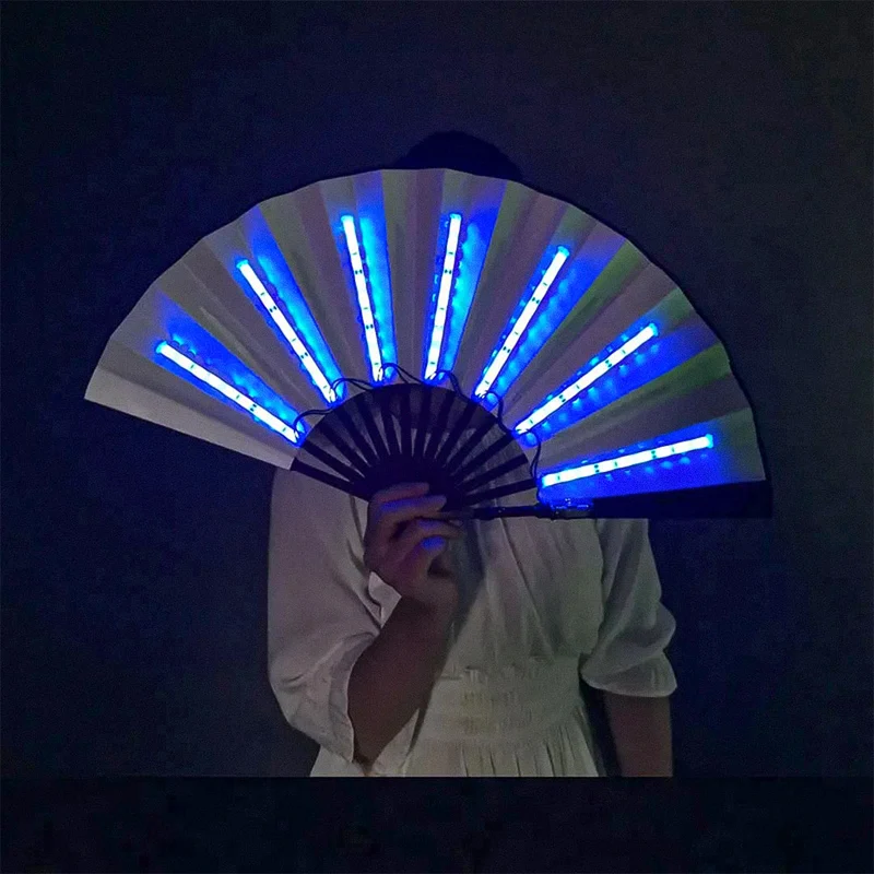 Lumexa Handventilator – faltbarer Ventilator mit LED-Beleuchtung und Batteriebetrieb
