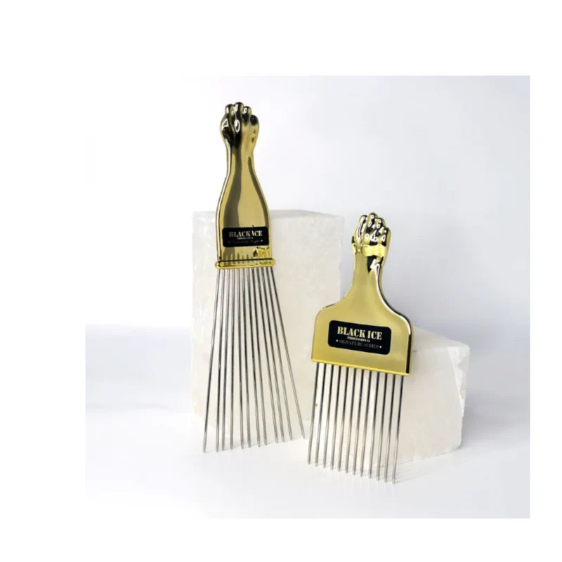 Black Ice Premium Stylish Metal Pick Comb