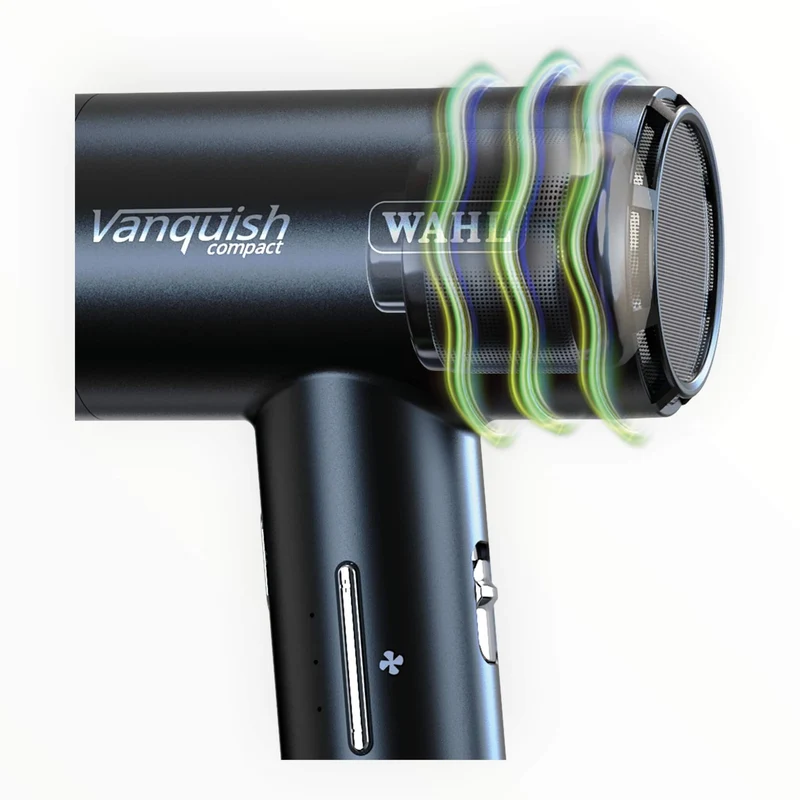 Vanquish Hair Dryer, Compact, 1600W, Black