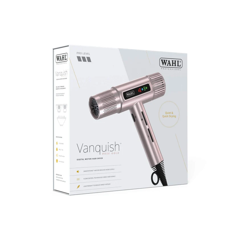 Vanquish Hair Dryer, 1600W, Rosegold