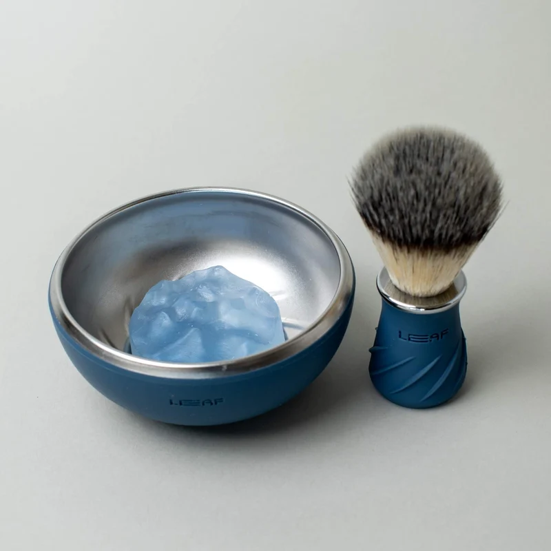 Shaving Brush & Shaving Bowl Set, Glacier