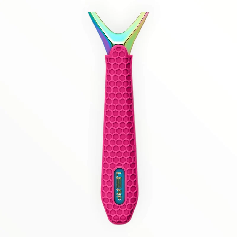 Grip Sleeve, Leaf Two, Fuchsia