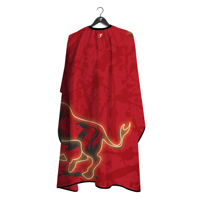 Barber Flow Raging Bull Cape - Red