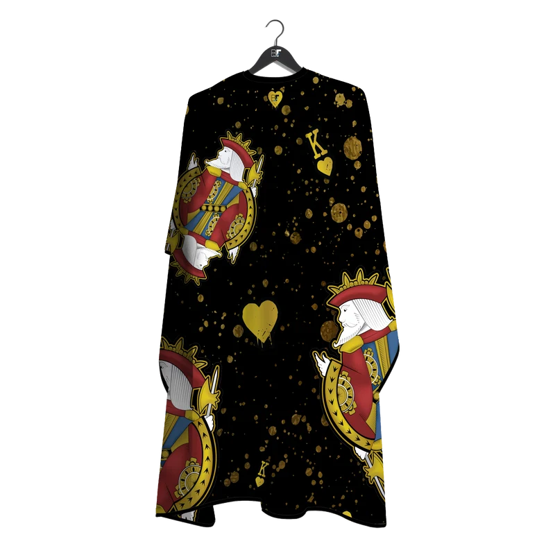 Barber Flow King Of Hearts Cape - Black