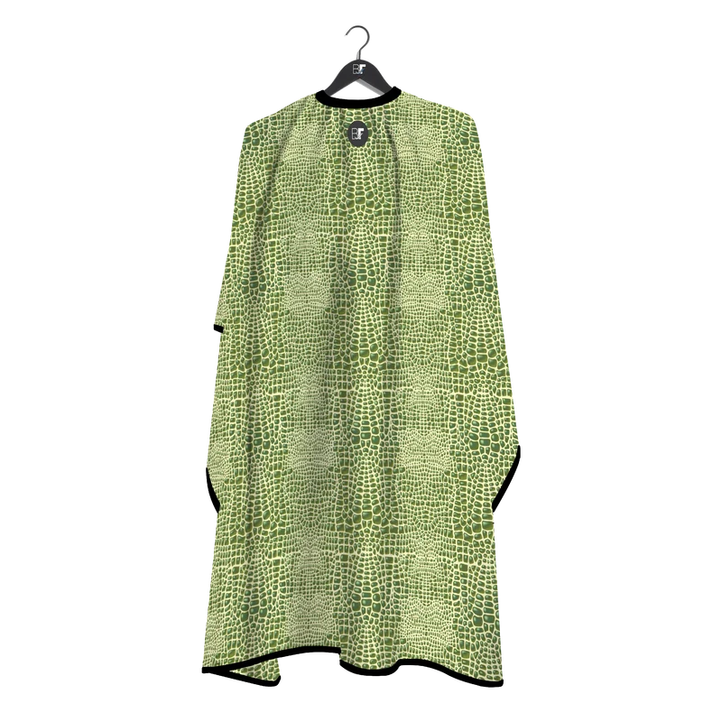 Barber Flow Gator Print Cape - Light Green