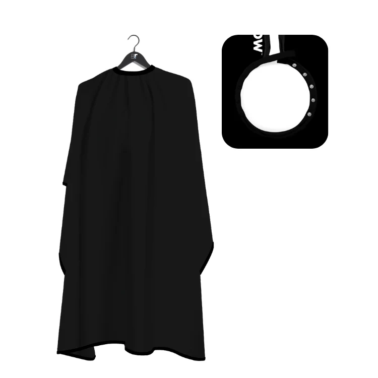 Barber Flow Classic Black SNAPS Cape