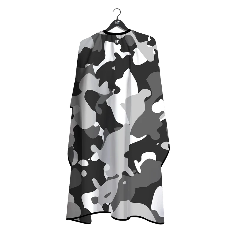Barber Flow Camo Cape - Charcoal