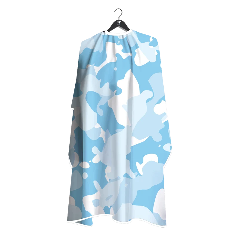 Barber Flow Camo Cape - Baby Blue