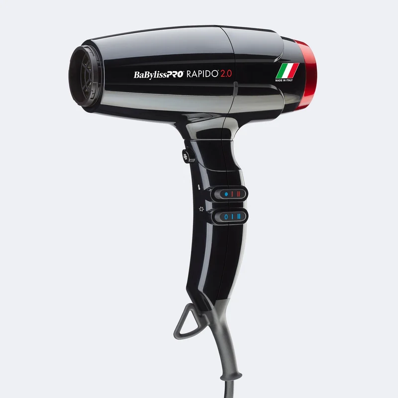BabylissPro Rapido Hair Dryer Black 2.0