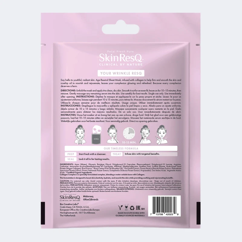 BCL SkinResQ Age Rewind Sheet Mask